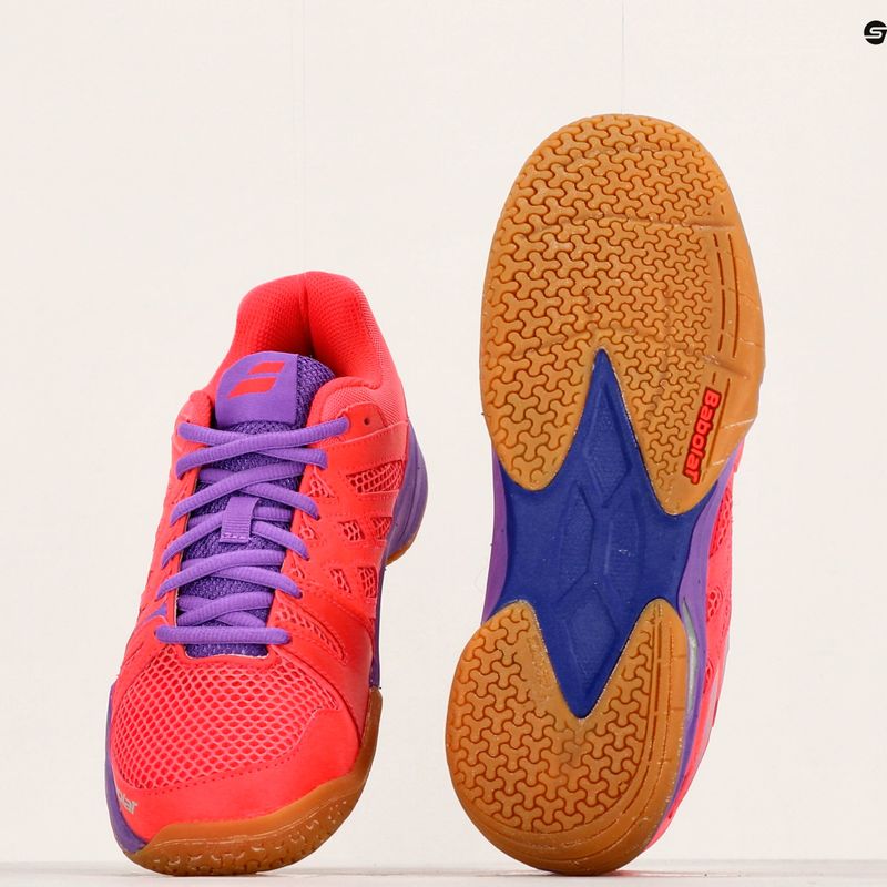 Dámska bedmintonová obuv Babolat 18 Shadow Team pink/purple 9