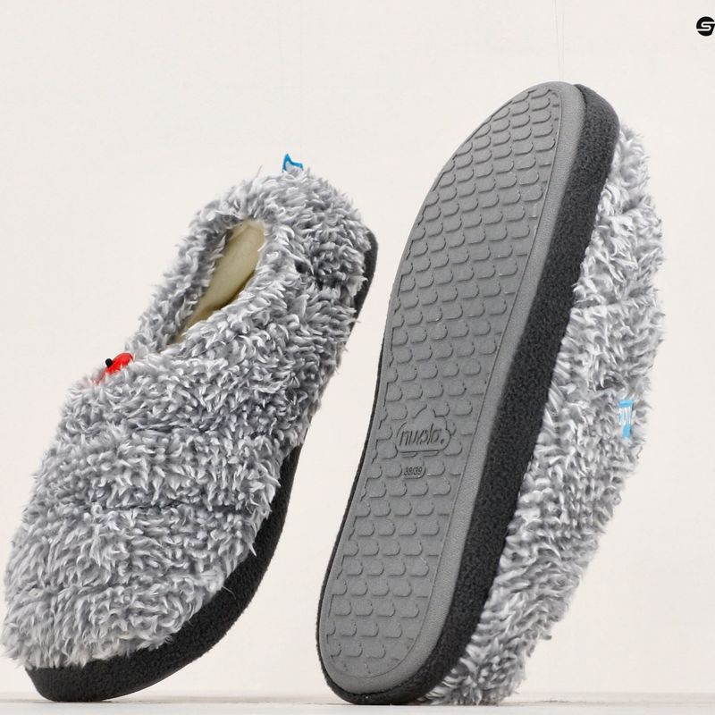 Nuvola Classic Cloud fleece šedé zimné papuče 13