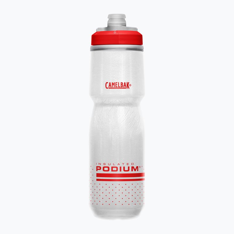 Cyklistická fľaša CamelBak Podium Chill 710 ml ohnivo červená/biela