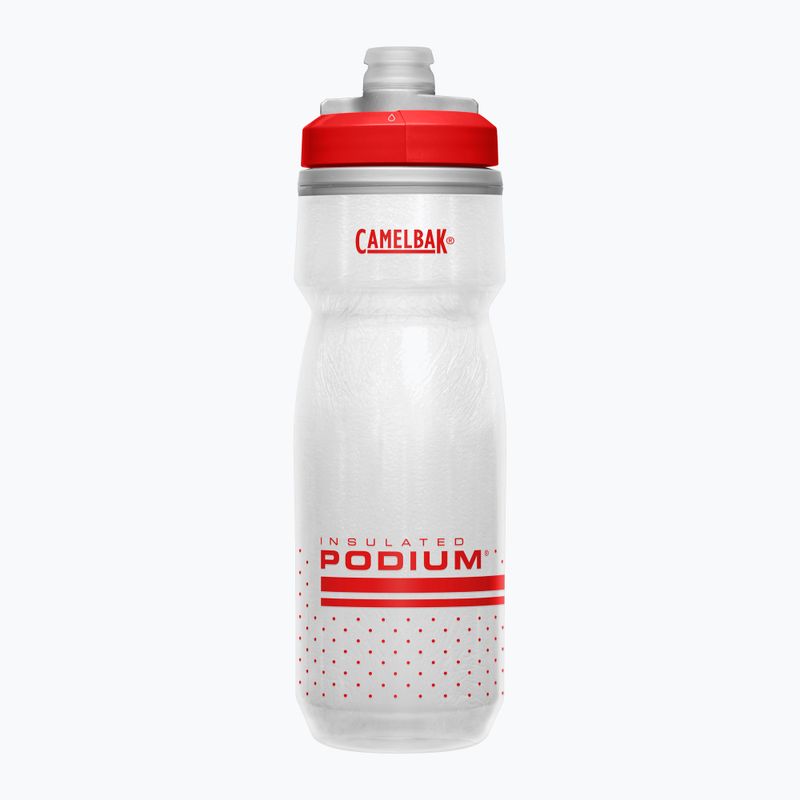 Cyklistická fľaša CamelBak Podium Chill 620 ml ohnivo červená/biela