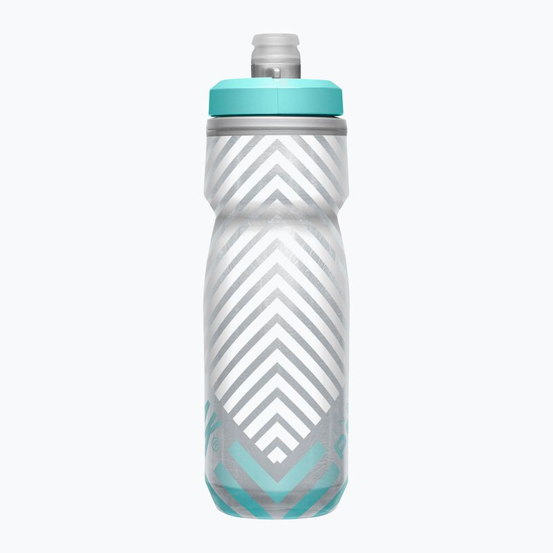 Cyklistická fľaša CamelBak Podium Chill 620 ml sivý/teal pruhovaný 2
