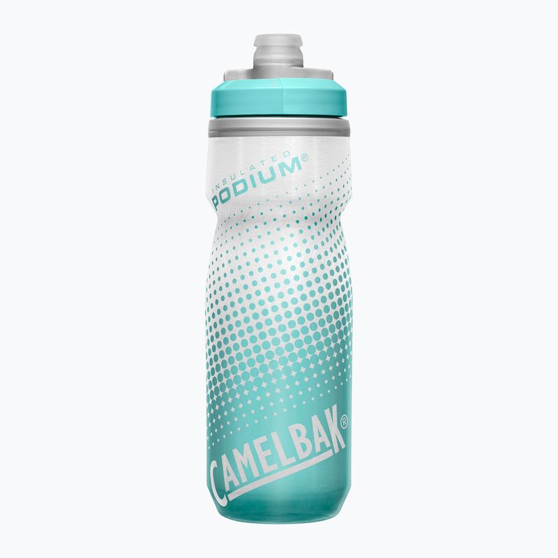 Cyklistická fľaša CamelBak Podium Chill 620 ml sivý/teal pruhovaný 3