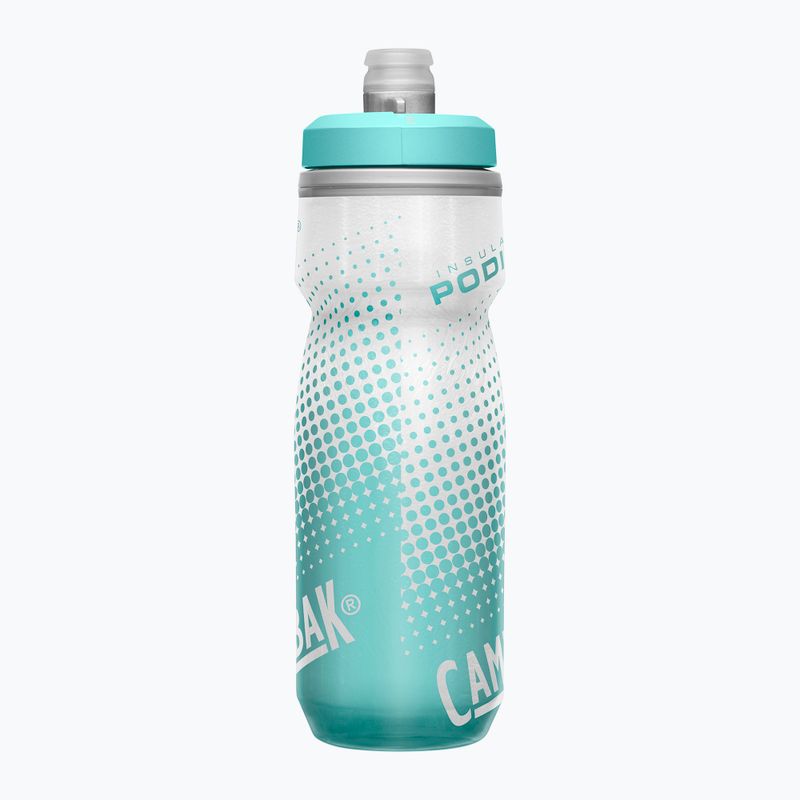 Cyklistická fľaša CamelBak Podium Chill 620 ml sivý/teal pruhovaný 4