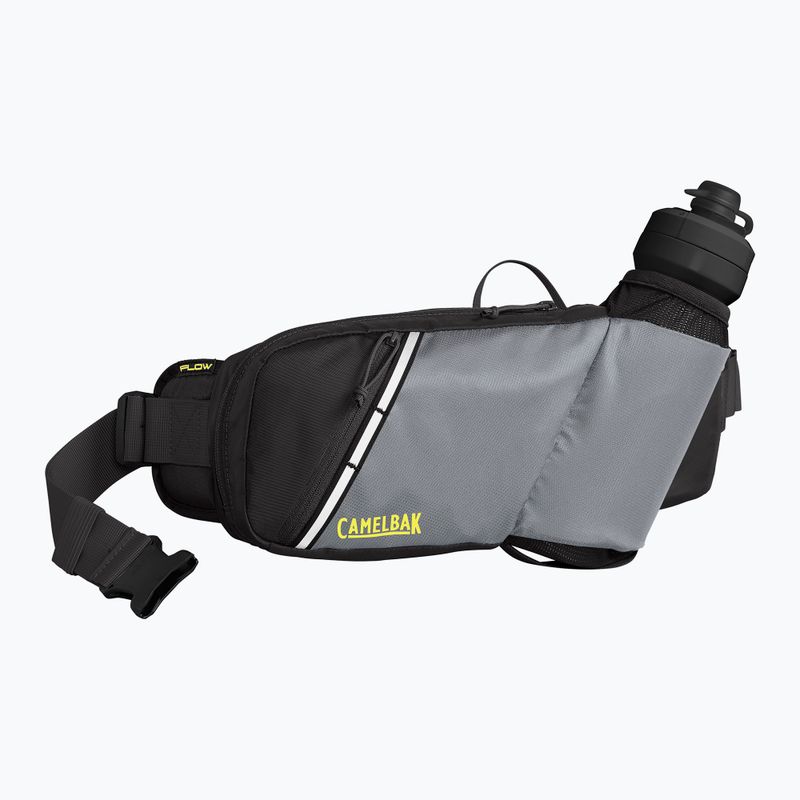 Cyklistická ľadvinka CamelBak Podium Flow s 620 ml fľašou strieborná/limetková