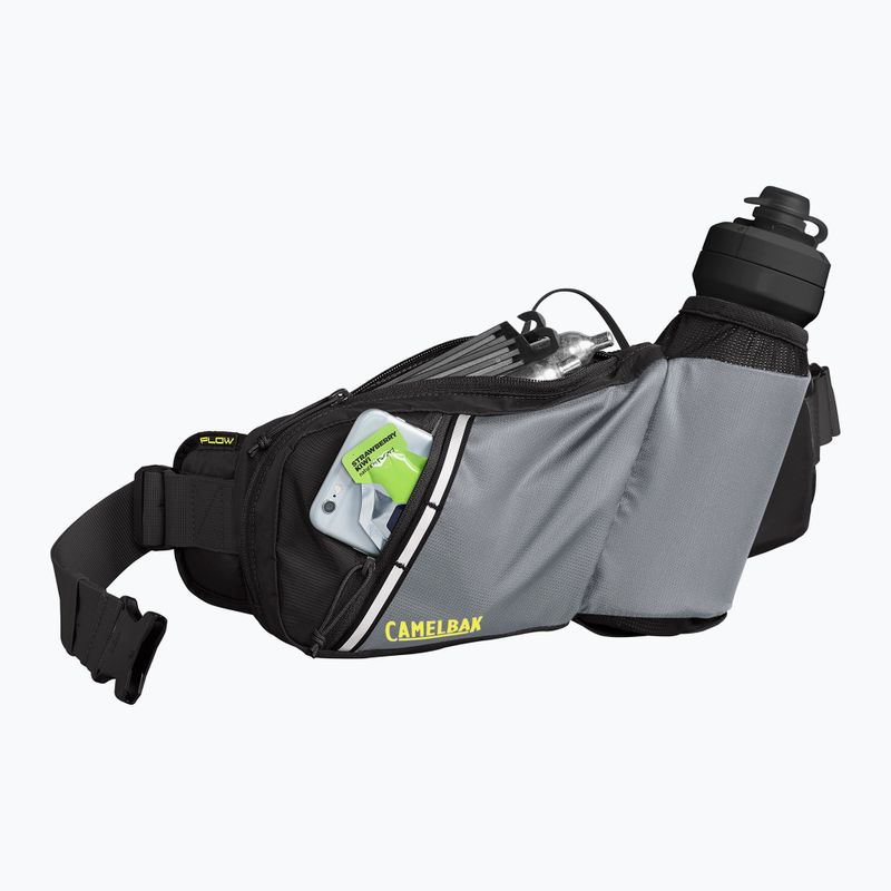 Cyklistická ľadvinka CamelBak Podium Flow s 620 ml fľašou strieborná/limetková 3