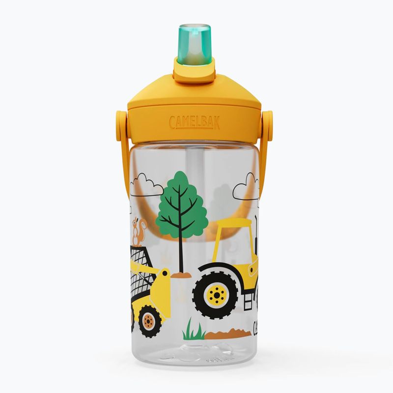 Cestovná fľaša CamelBak Thrive Flip Straw Kids 400 ml tractors and trees 2