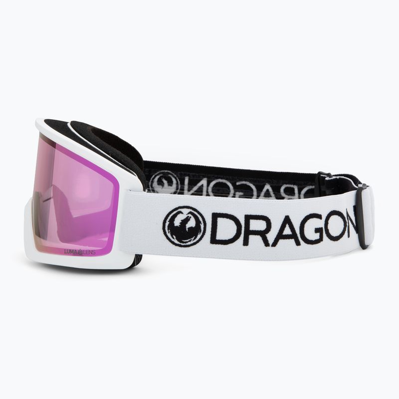 Lyžiarske okuliare Dragon DX3 OTG white/lumalens pink ion 4
