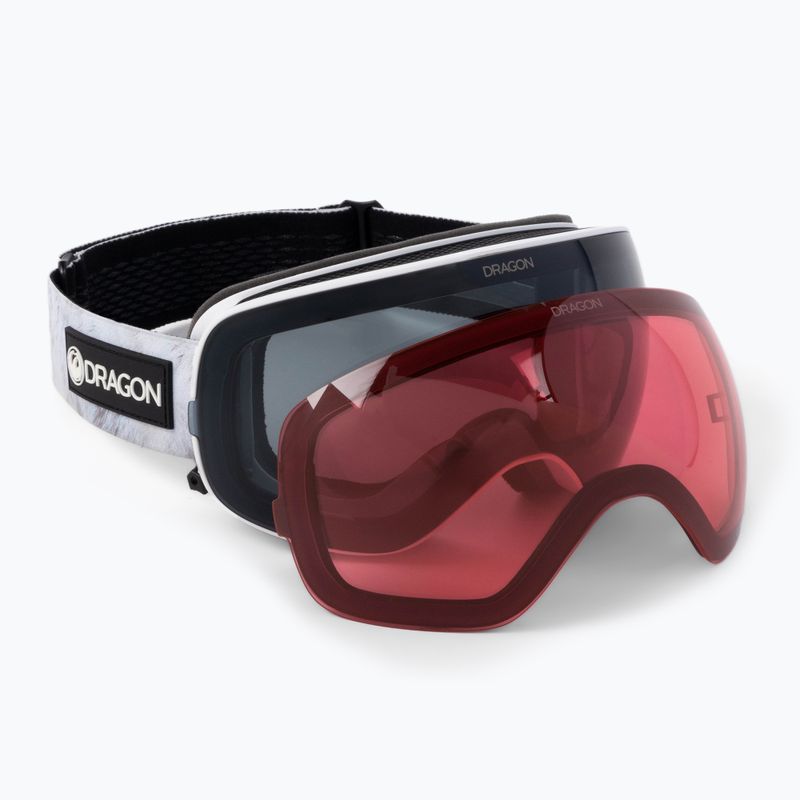 Lyžiarske okuliare Dragon X2S biele 40455-109