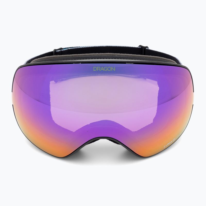 Lyžiarske okuliare DRAGON X2S black pearl/lumalens purple ion/amber 3