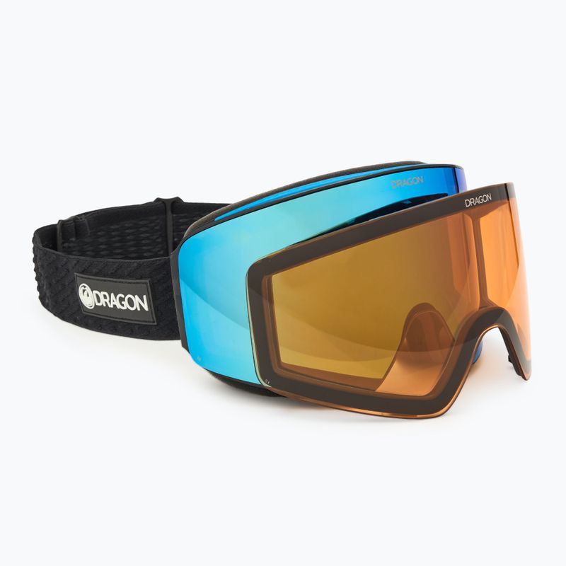 Lyžiarske okuliare DRAGON PXV icon blue/lumalens blue ion+lumalens amber