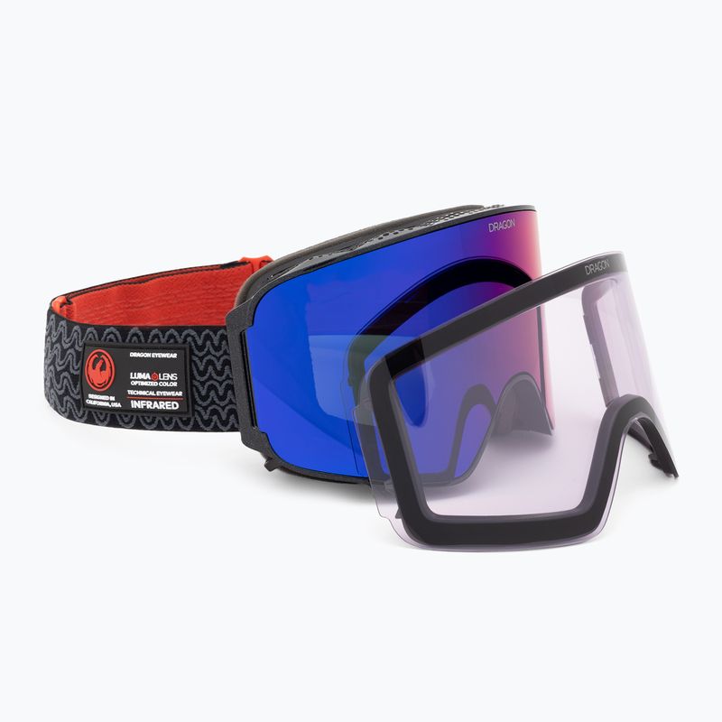 Lyžiarske okuliare DRAGON NFX MAG OTG obsidian/lumalens solace ir/violet