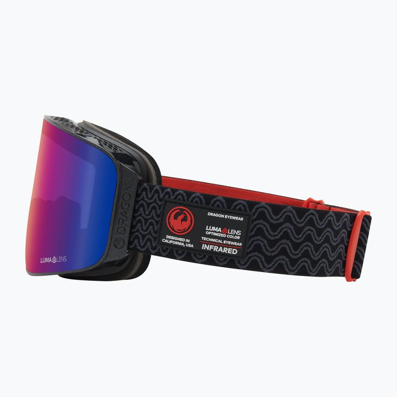 Lyžiarske okuliare DRAGON NFX MAG OTG obsidian/lumalens solace ir/violet 9