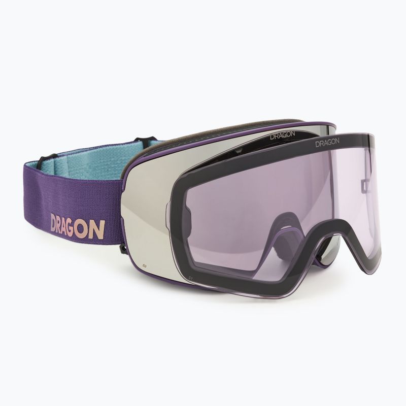 Lyžiarske okuliare DRAGON NFX2 deep plum/lumalens silver ion+lumalens voilet