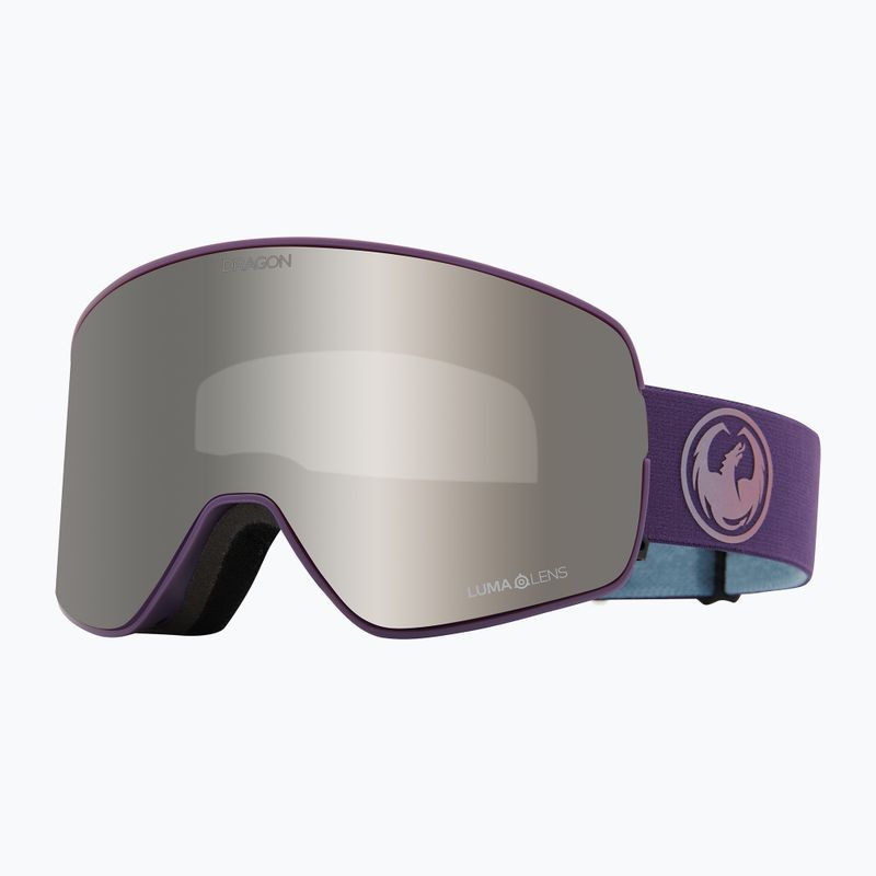 Lyžiarske okuliare DRAGON NFX2 deep plum/lumalens silver ion+lumalens voilet 6