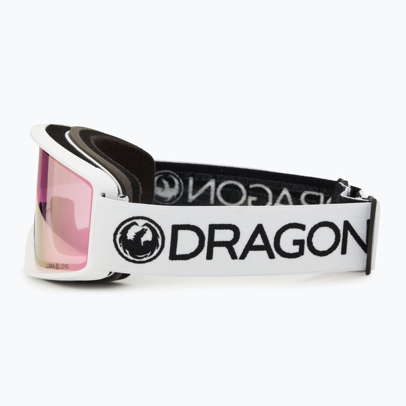 Lyžiarske okuliare DRAGON DXT OTG white/lumalens pink ion 4