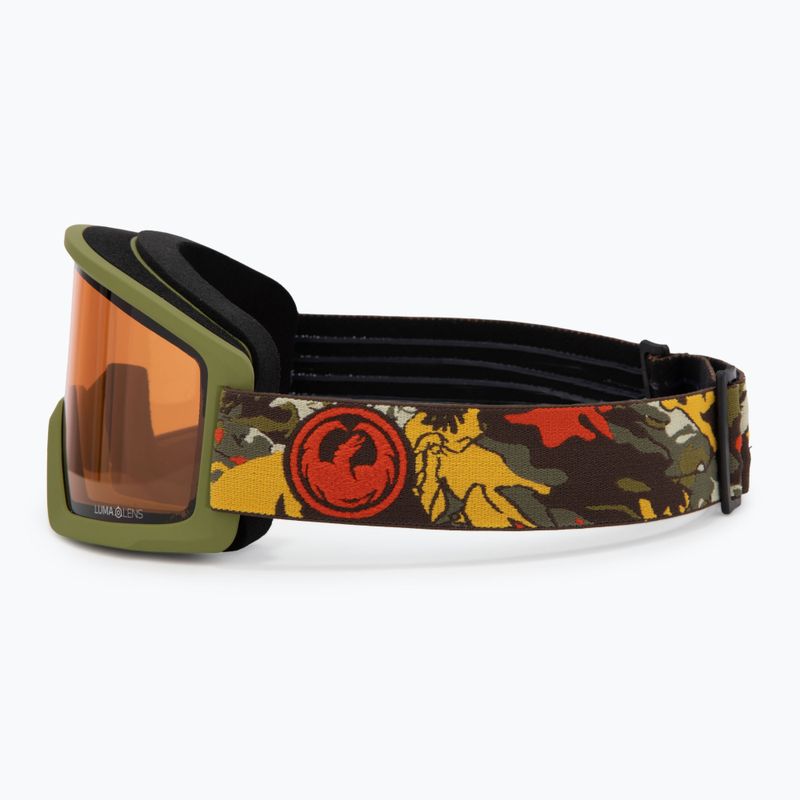 Lyžiarske okuliare DRAGON DX3 L OTG leafy camo/lumalens amber 4