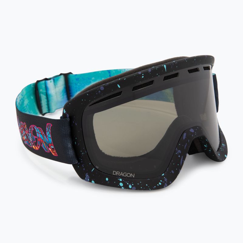 Lyžiarske okuliare DRAGON D1 OTG rattle can/lumalens dark smoke/lumalens flash blue 2