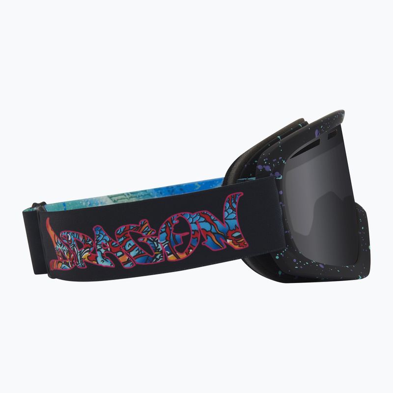 Lyžiarske okuliare DRAGON D1 OTG rattle can/lumalens dark smoke/lumalens flash blue 4