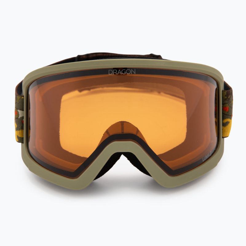 Lyžiarske okuliare DRAGON DX3 OTG leafy camo/lumalens amber 2