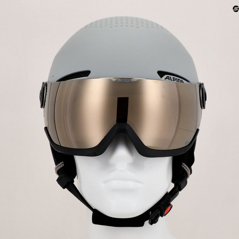 Lyžiarska prilba Alpina Arber Visor Q Lite grey matt 7