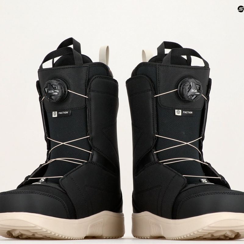 Pánske topánky na snowboard Salomon Faction Boa black/black /rainy day 11