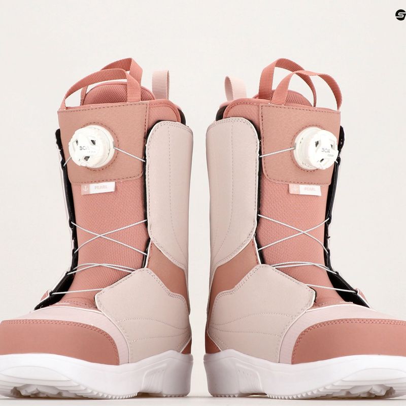 Dámske topánky na snowboard Salomon Pearl Boa ash rose/lilac ash/white 12