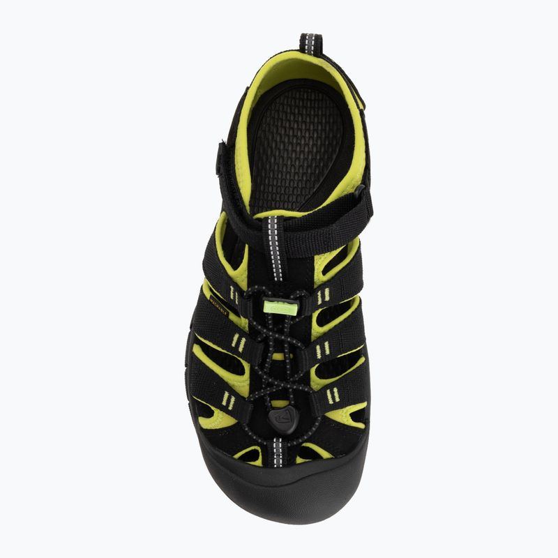 Detské sandále KEEN Newport H2 black/lime green 5