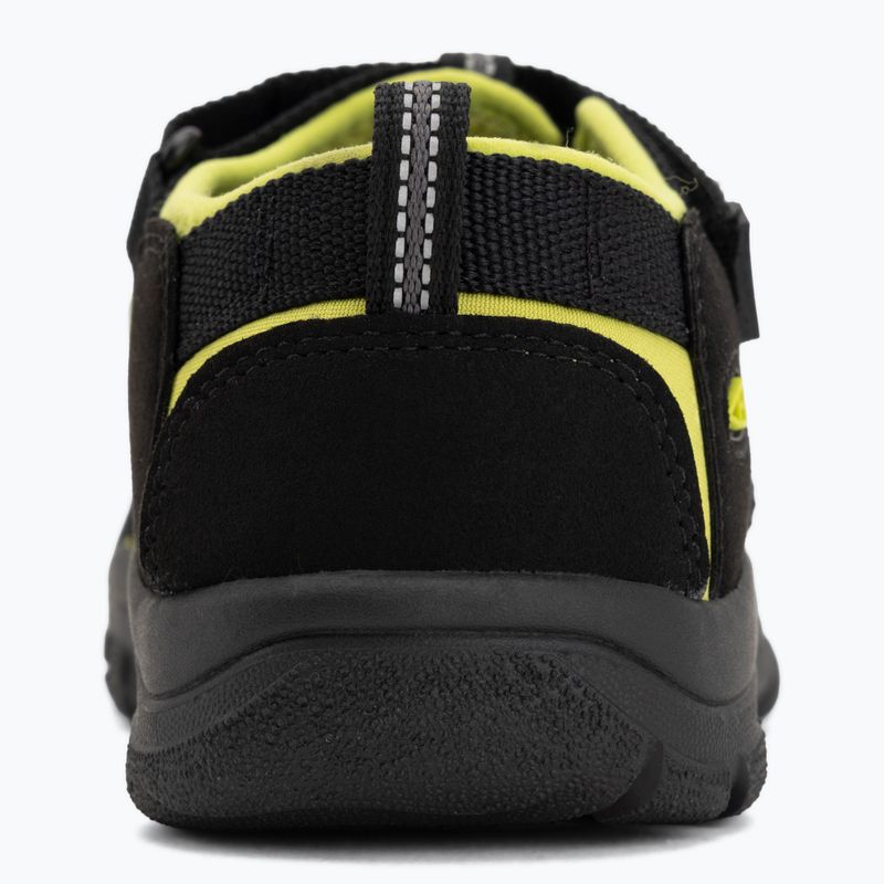 Detské sandále KEEN Newport H2 black/lime green 6