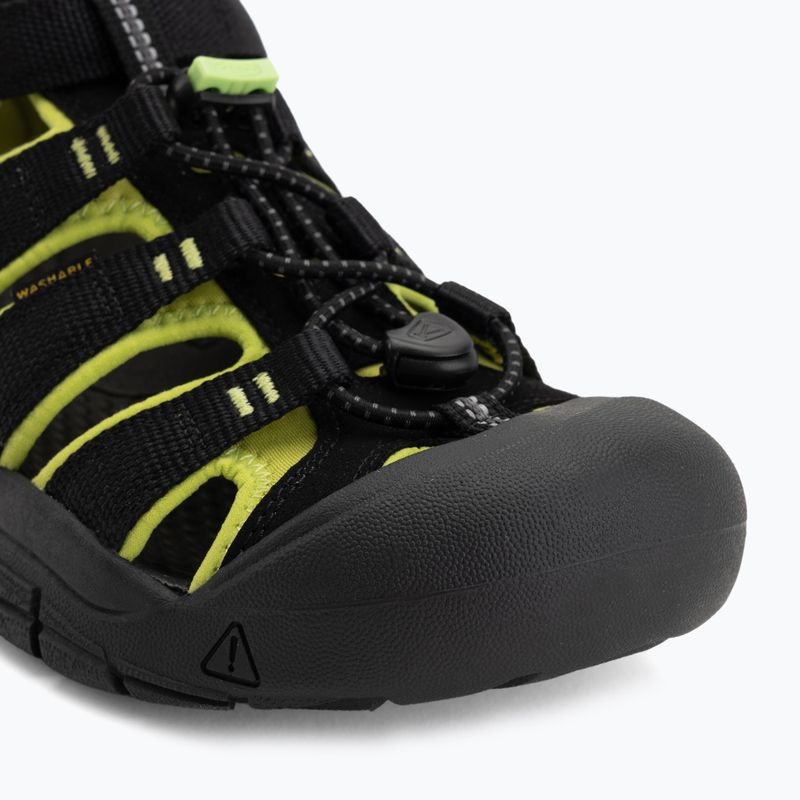 Detské sandále KEEN Newport H2 black/lime green 7