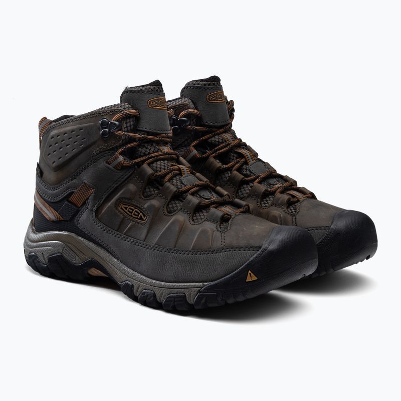 Pánske trekové topánky KEEN Targhee III Mid black olive 1017787 5