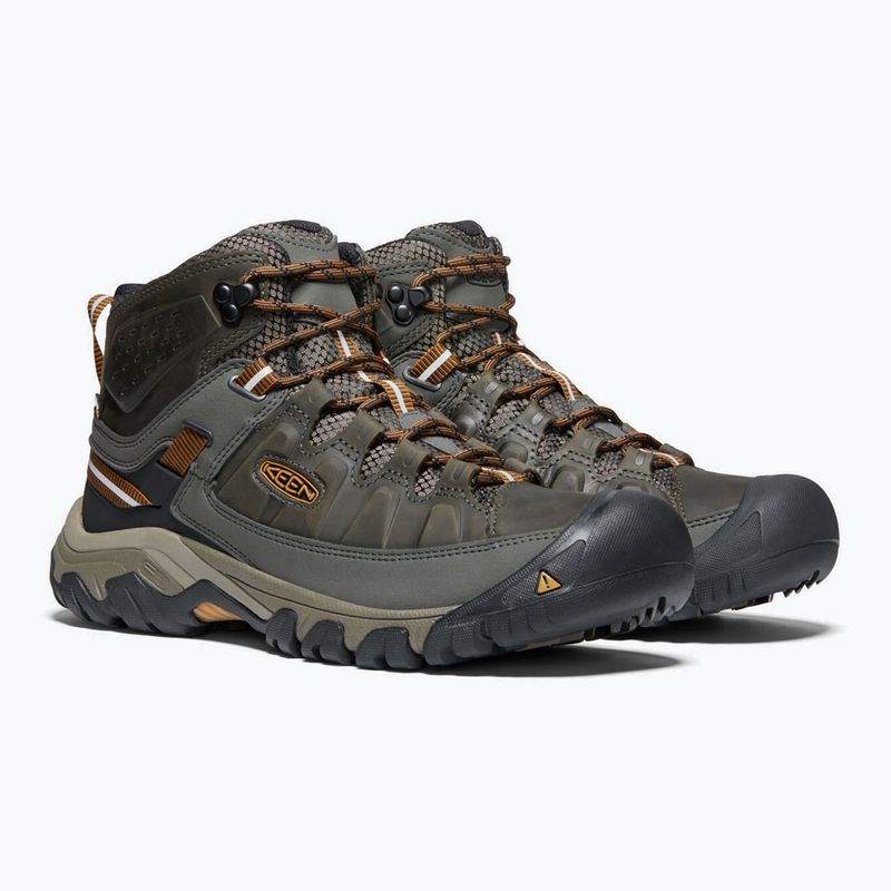 Pánske trekové topánky KEEN Targhee III Mid black olive 1017787 12