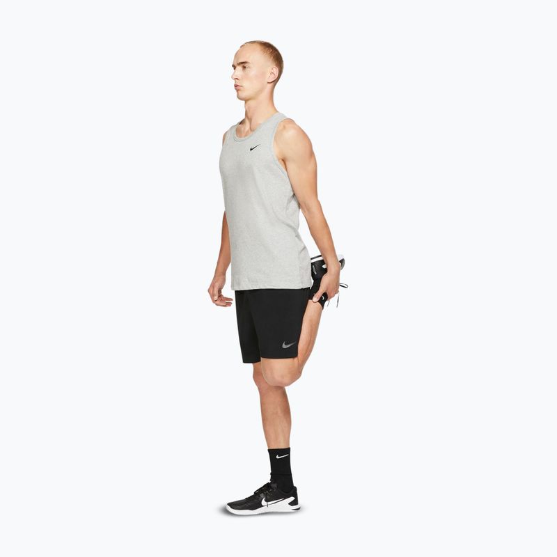 Pánske tréningové tričko Nike Dri-Fit TT dark grey heather/black 2