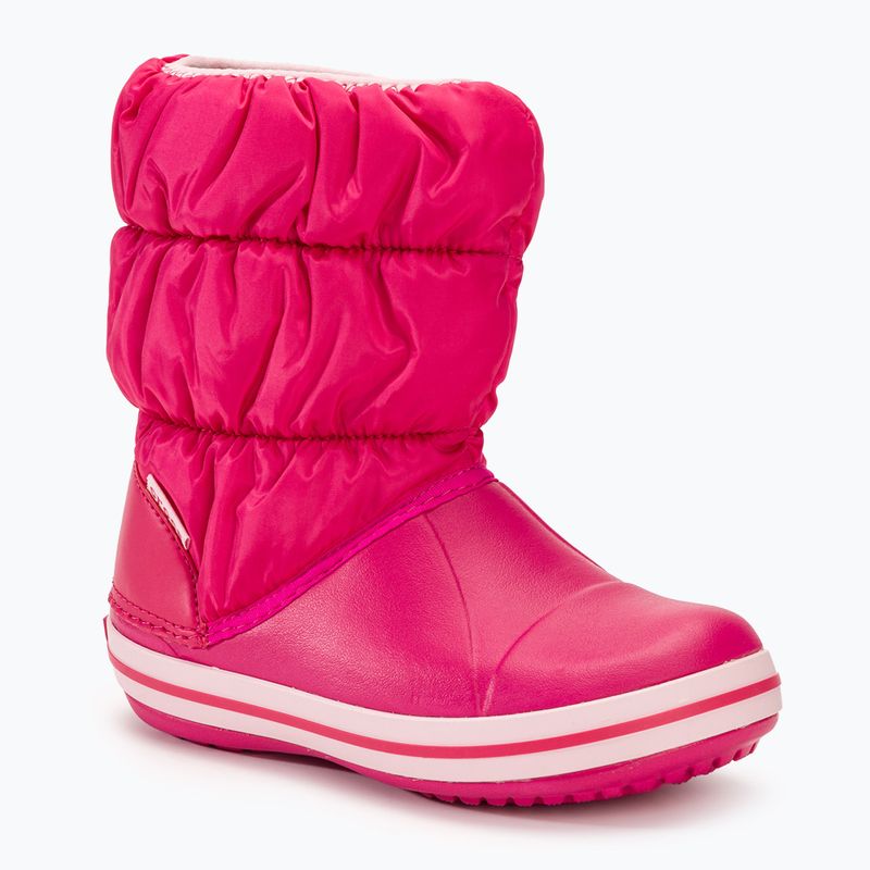 Crocs Winter Puff Detské snehové topánky candy pink