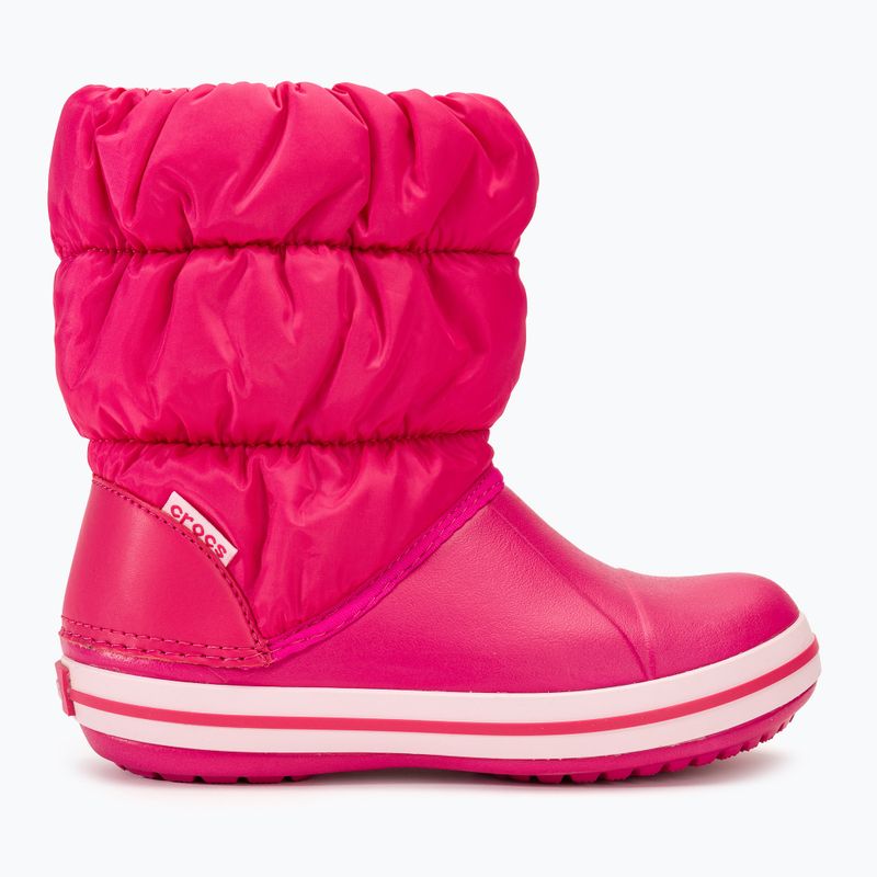 Crocs Winter Puff Detské snehové topánky candy pink 2