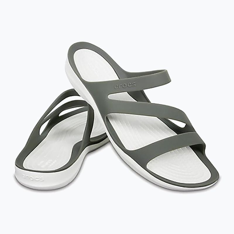 Šľapky  dámske Crocs Swiftwater Sandal W smoke/white 9