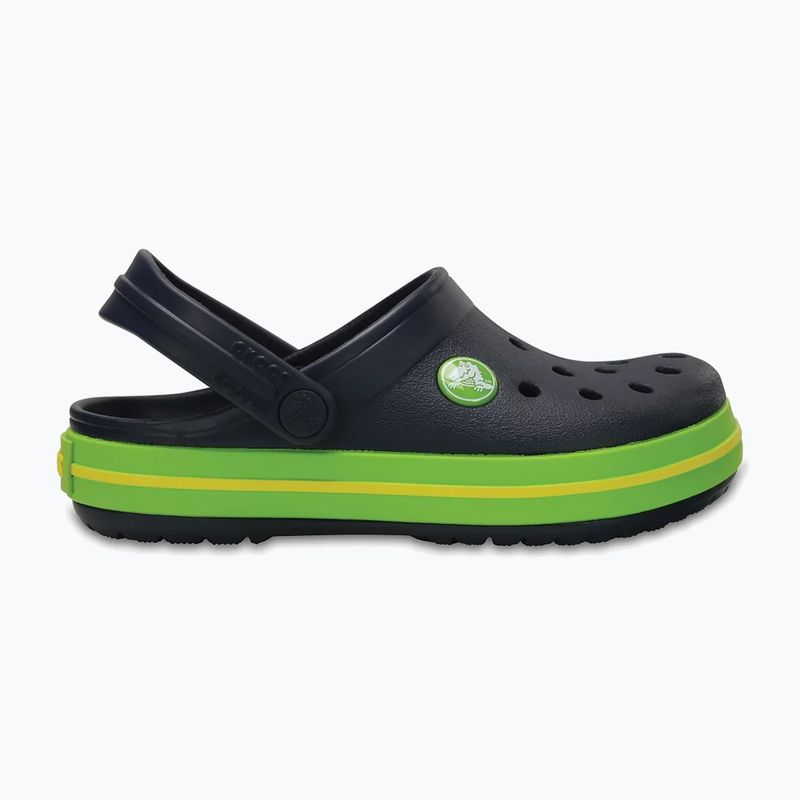 Crocs Crocband Clog Detské žabky navy/volt green 2