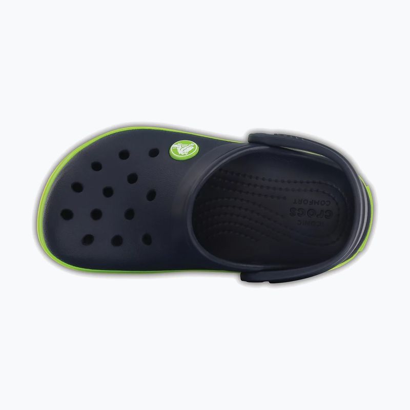 Crocs Crocband Clog Detské žabky navy/volt green 5