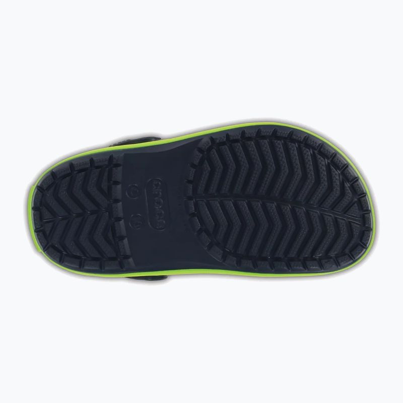 Crocs Crocband Clog Detské žabky navy/volt green 6