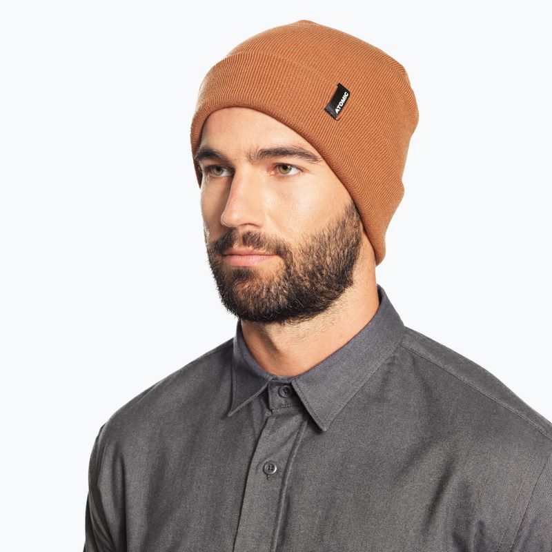 Zimná čiapka Atomic Alps Rolled Cuff Beanie brown 2