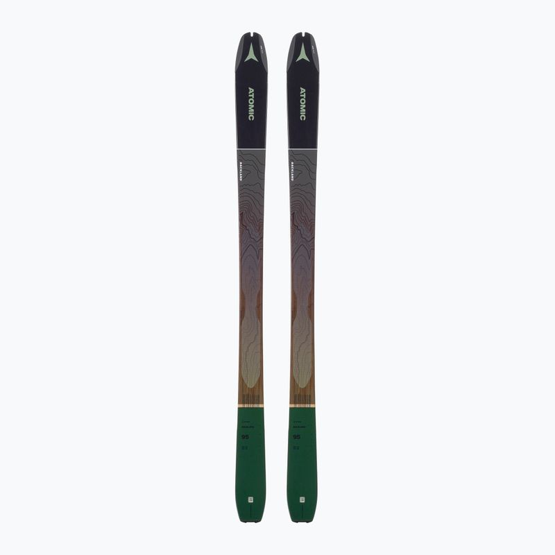 Pánske lyže Atomic Backland 95 + Skins black/green AAST164