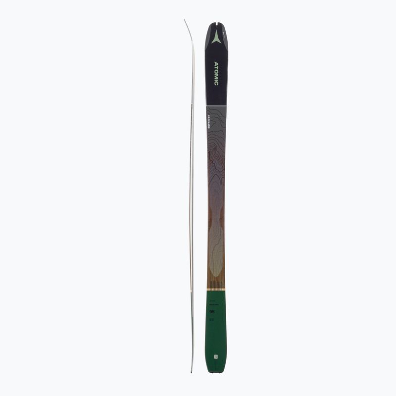 Pánske lyže Atomic Backland 95 + Skins black/green AAST164 2
