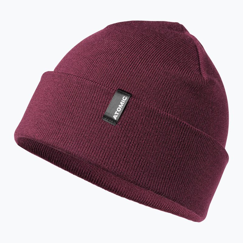 Zimná čiapka Atomic Alps Rolled Cuff Beanie maroon