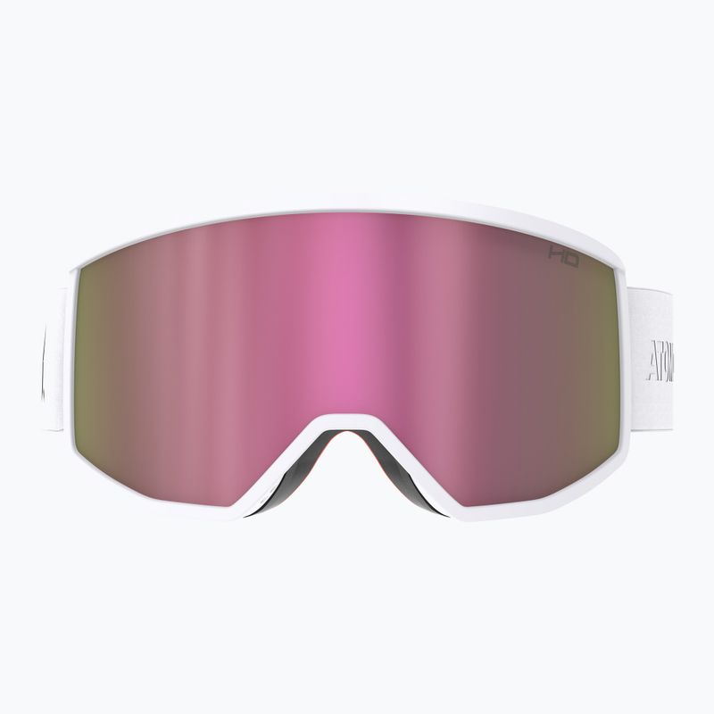 Lyžiarske okuliare Atomic Four HD white/pink copper hd