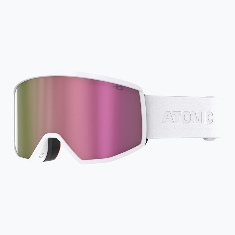 Lyžiarske okuliare Atomic Four HD white/pink copper hd 2