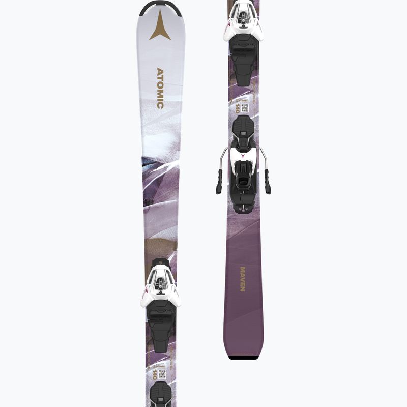 Detské zjazdové lyže Atomic Maven Girl JTM + viazanie L6 GW white/laven 5