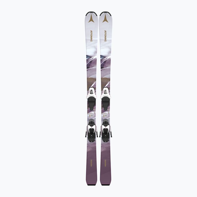 Detské zjazdové lyže Atomic Maven Girl JTM + viazanie C5 GW white/laven