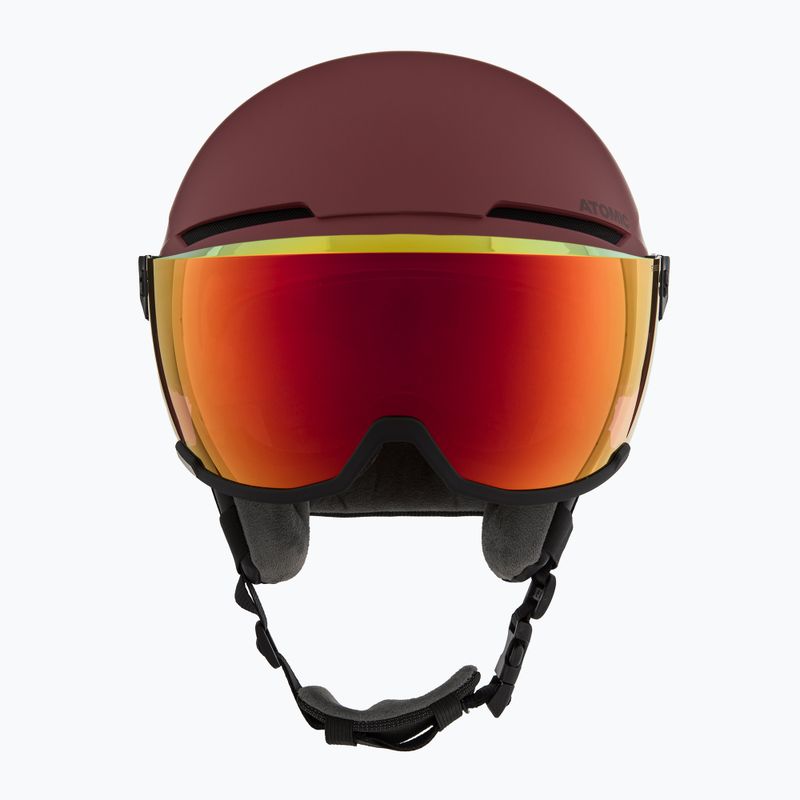 Lyžiarska prilba Atomic Savor Visor Stereo maroon/red stereo 2