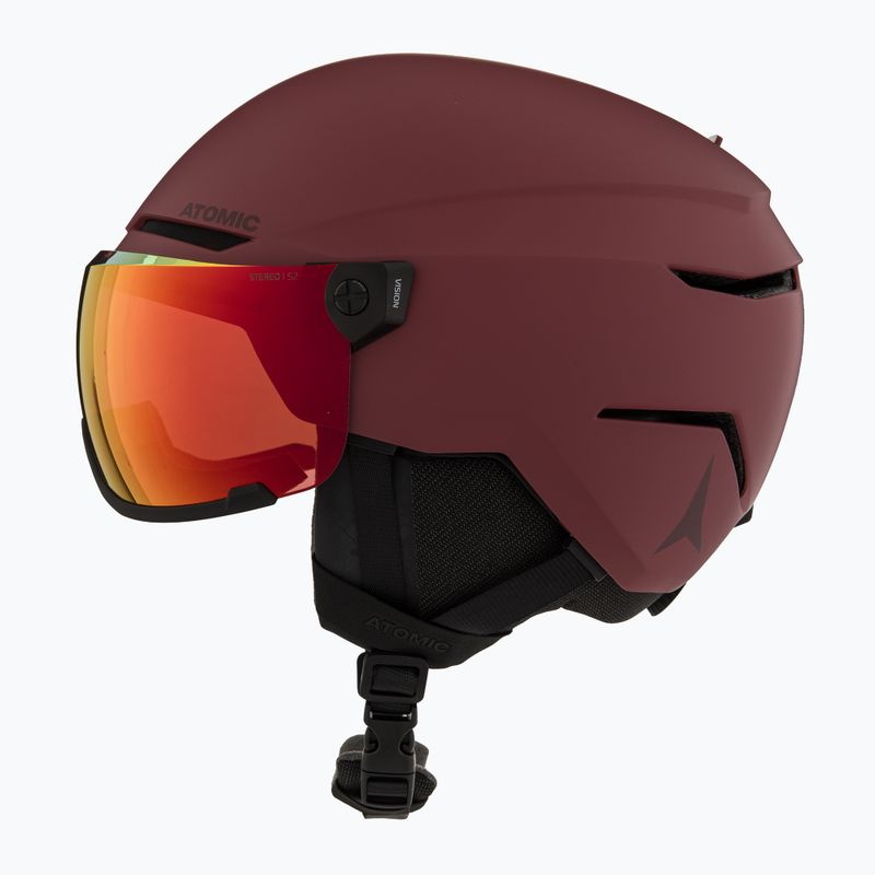 Lyžiarska prilba Atomic Savor Visor Stereo maroon/red stereo 3
