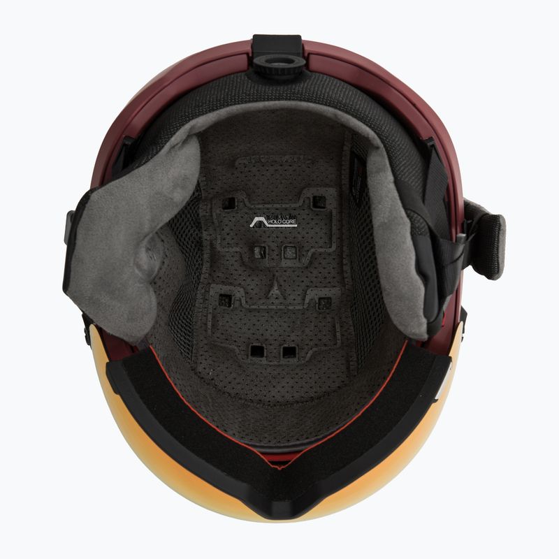 Lyžiarska prilba Atomic Savor Visor Stereo maroon/red stereo 5