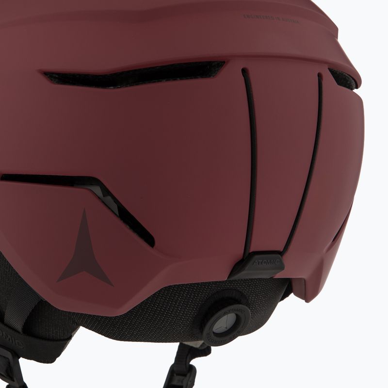 Lyžiarska prilba Atomic Savor Visor Stereo maroon/red stereo 7